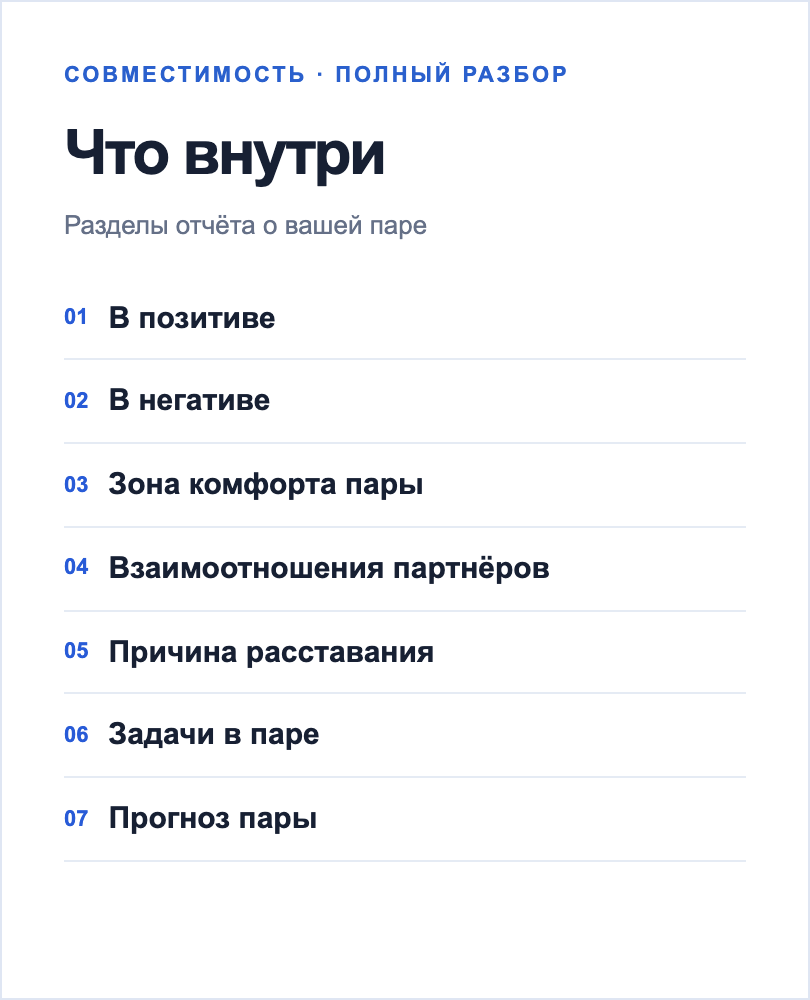 Иллюстрация оглавления разбора пары